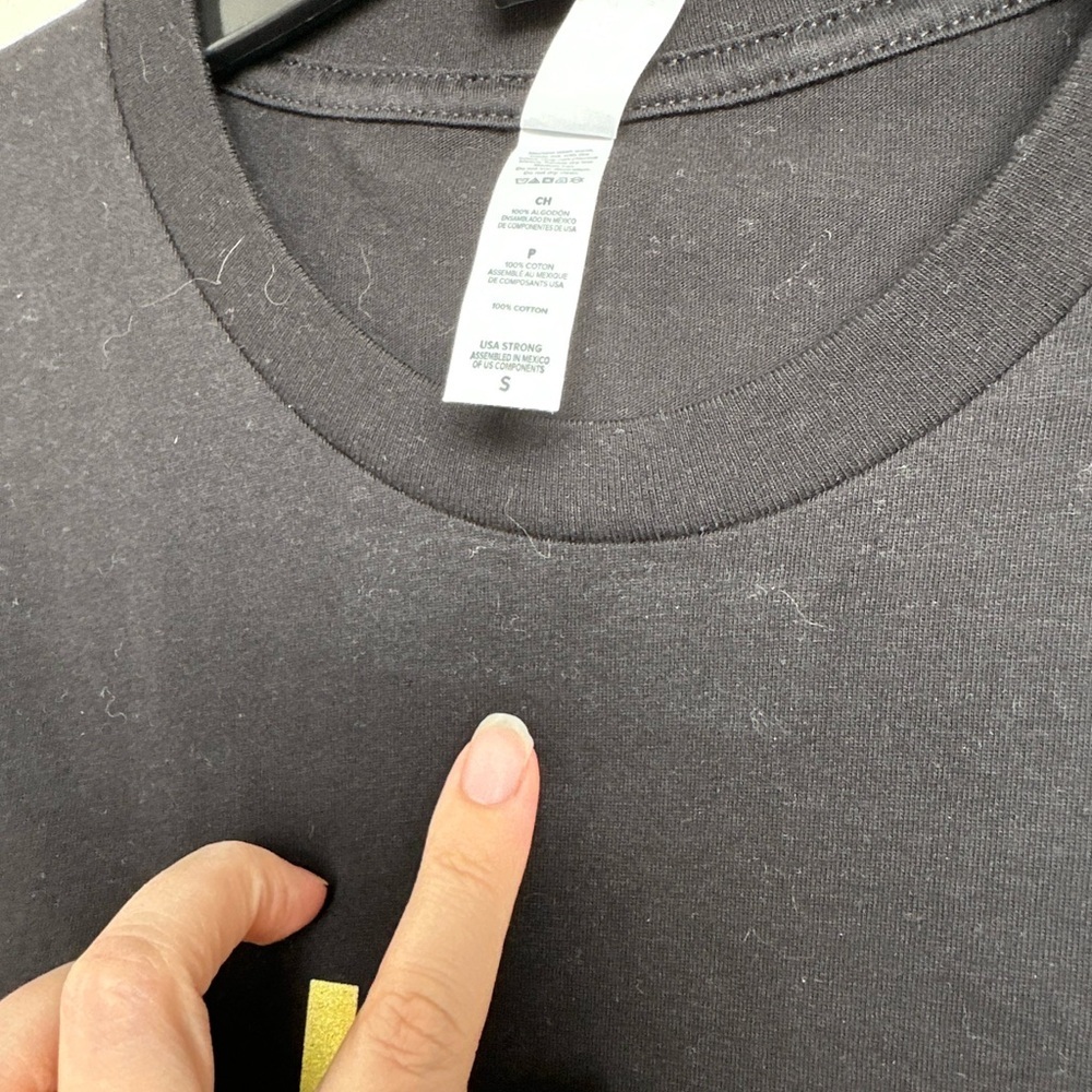 The Ellen Show Women's Black Tee with Gold Print 100% cotton | As Is - Picture 6 of 8